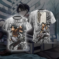 T-shirt Attaque des Titans Levi Ackerman