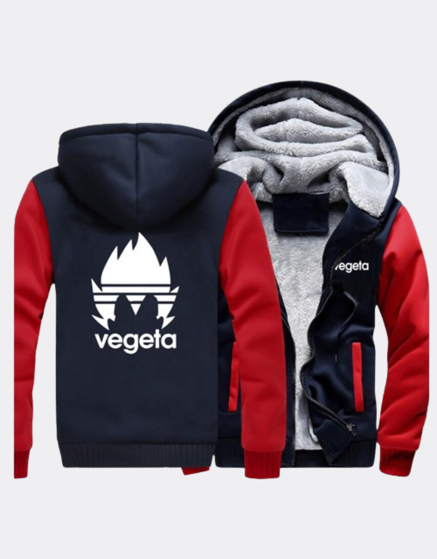 Veste Manga polaire à capuche Dragon ball Z Vegeta