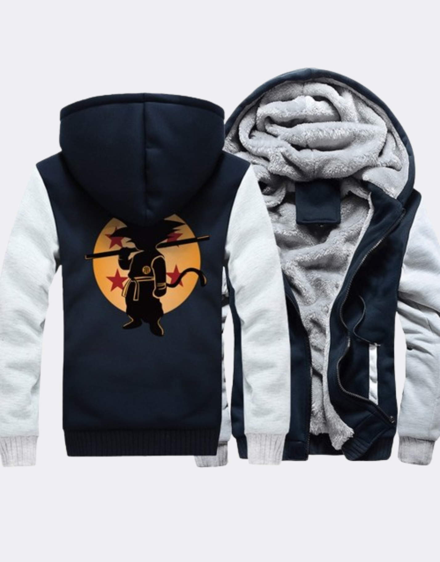 Veste Manga polaire à capuche Dragon Ball Petit Goku