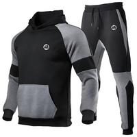 Ensemble confortable de hoodie à capuche et jogging noir et gris, orné du symbole emblématique de Goku. Inspiré de l'univers Dragon Ball, parfait pour les fans du manga.