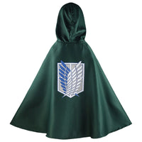 Attack on Titan plaid cape with exploration battalion logo