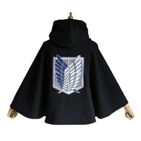 Cape plaid Attaque des Titans noire