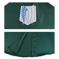 Attack on Titan plaid cape with exploration battalion logo