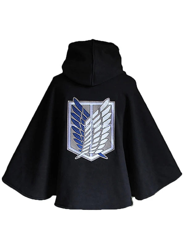 Cape plaid Attaque des Titans noire