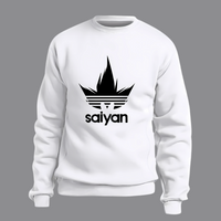 Pull Manga Blanc Adidas Dragon Ball Saiyan