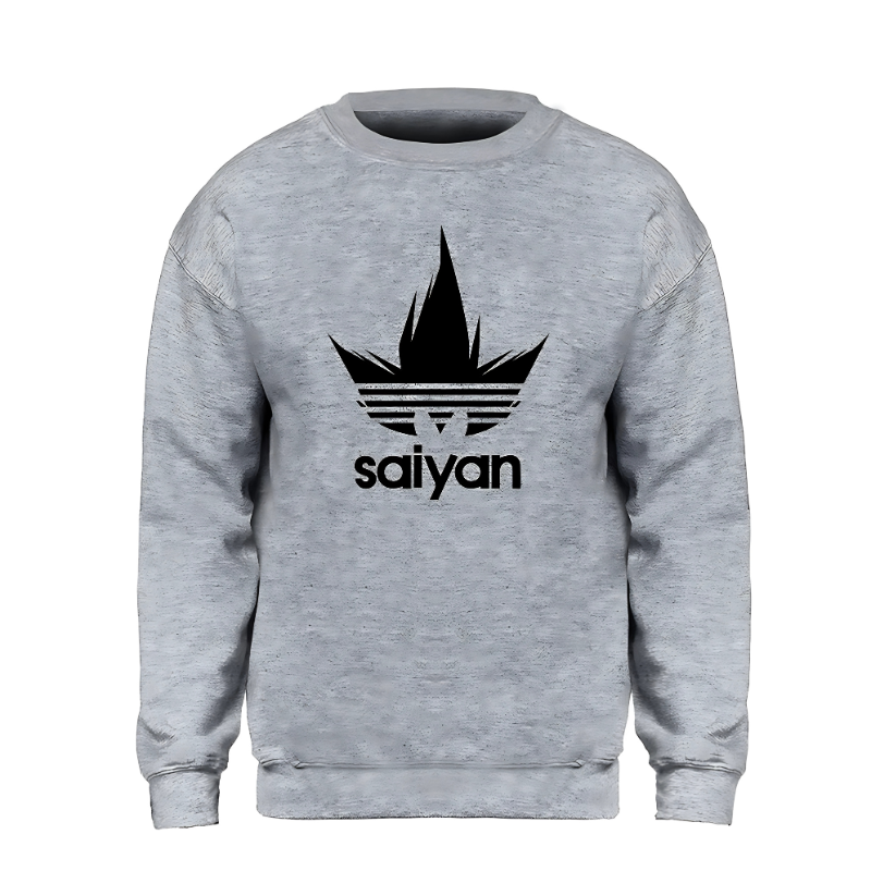 Pull Manga Gris Adidas Dragon Ball Saiyan logo noir