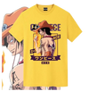 T-shirt jaune anime One Piece Ace
