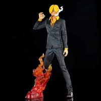 Figurine Sanji en Costume avec Effet de Flamme One Piece