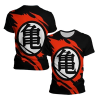 Dragon Ball Z Kanji Kame sports manga t-shirt