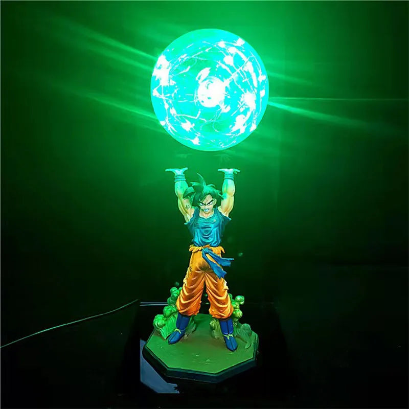 Dragon Ball Z Son Goku Green LED Figure