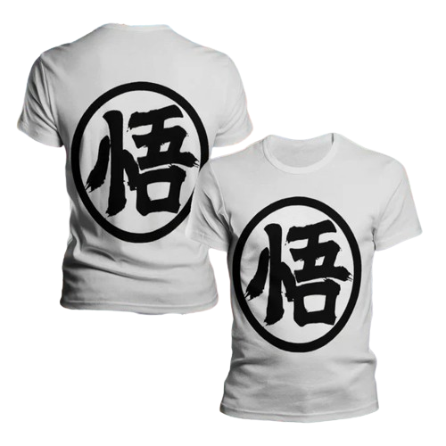 Dragon Ball Z Kanji Go sports manga t-shirt