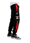 One Piece Pirate King Black and Red Jogging Pants