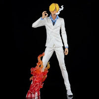 Figurine Sanji en Costume avec Effet de Flamme One Piece