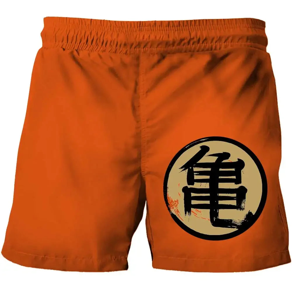 DBZ Saiyans manga swim shorts