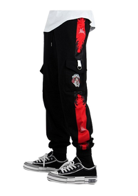 Pantalon Jogging One Piece Pirate King Noir et Rouge