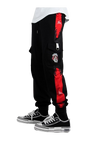 One Piece Pirate King Black and Red Jogging Pants