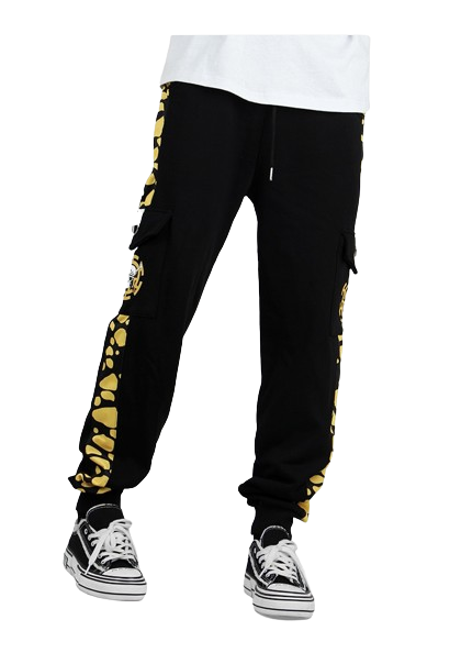 One Piece Pirate King Yellow and Black Jogging Pants