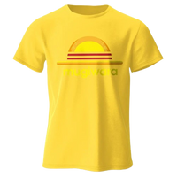 T-shirt One Piece jaune authentique