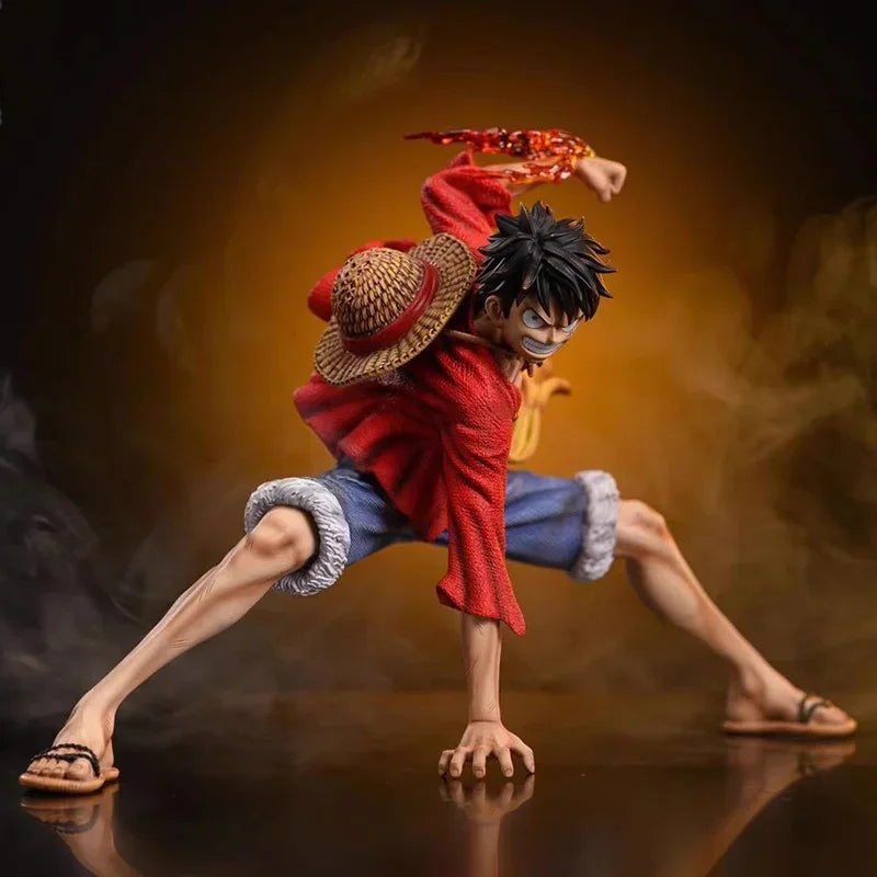 Figurine Luffy en Pleine Action avec Effet de Poing