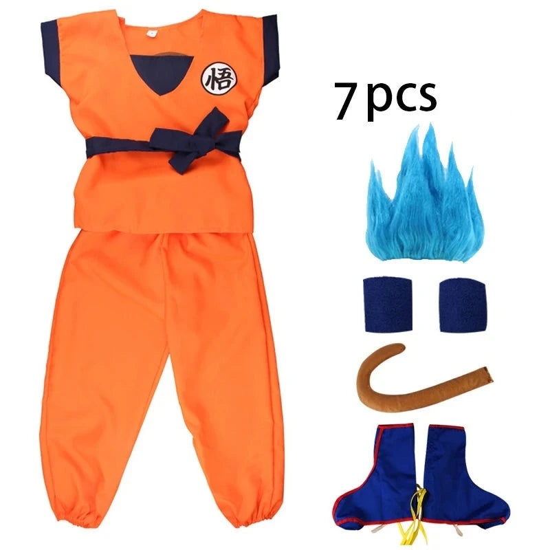 Blue Super Saiyan child cosplay costume