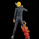 Figurine Sanji en Costume avec Effet de Flamme One Piece