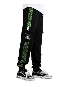 One Piece Jogging Pants Roronoa Zoro Green and Black