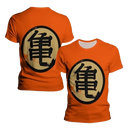 Dragon Ball Z Kanji Kame sports manga t-shirt