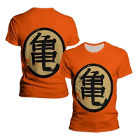 Dragon Ball Z Kanji Kame sports manga t-shirt