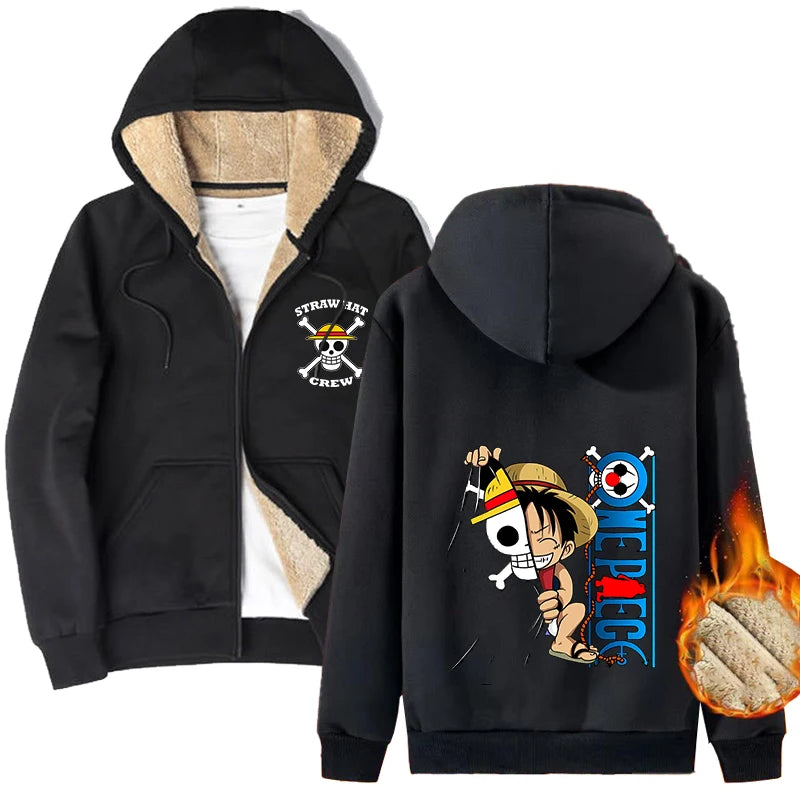 Veste polaire manga One Piece Chibi Fun Luffy