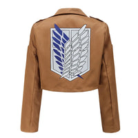 Veste Cropped L'Attaque des Titans uniforme