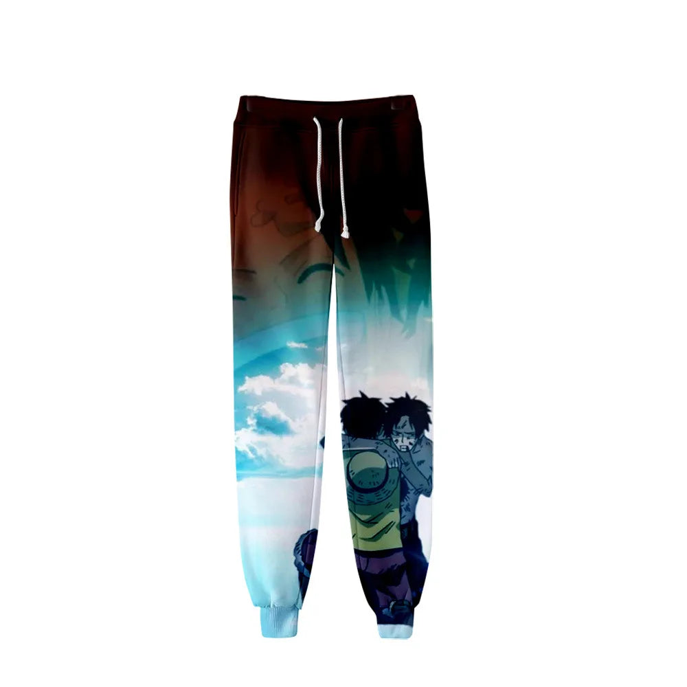 Pantalon jogging One Piece Ace et Luffy