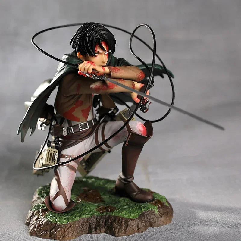 Figurine Livaï Ackerman accroupi