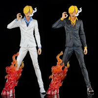 Figurine Sanji en Costume avec Effet de Flamme One Piece