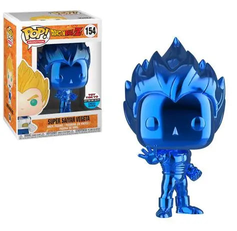 Figurine Pop Super Saiyan Vegeta Chrome Bleu