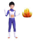 Vegeta Saiyan child cosplay costume