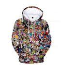 One Piece characters sweatshirt