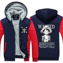 Veste polaire One Piece Monkey D. Luffy Wanted