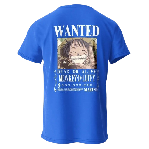 Luffy wanted poster t-shirt