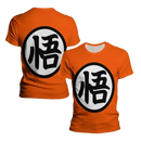 Dragon Ball Z Kanji Go sports manga t-shirt