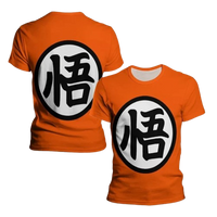 Dragon Ball Z Kanji Go sports manga t-shirt