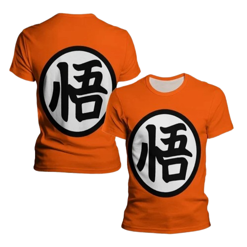 Dragon Ball Z Kanji Go sports manga t-shirt