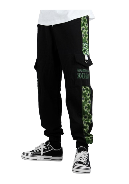 One Piece Jogging Pants Roronoa Zoro Green and Black