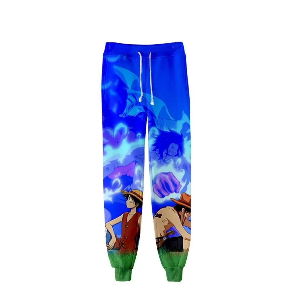 One Piece Luffy and Ace jogging pants