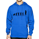 Sweat à capuche avec l'illustration de l'évolution du Saiyan de Dragon Ball Z, offrant un design vibrant et moderne pour les fans de l'anime.