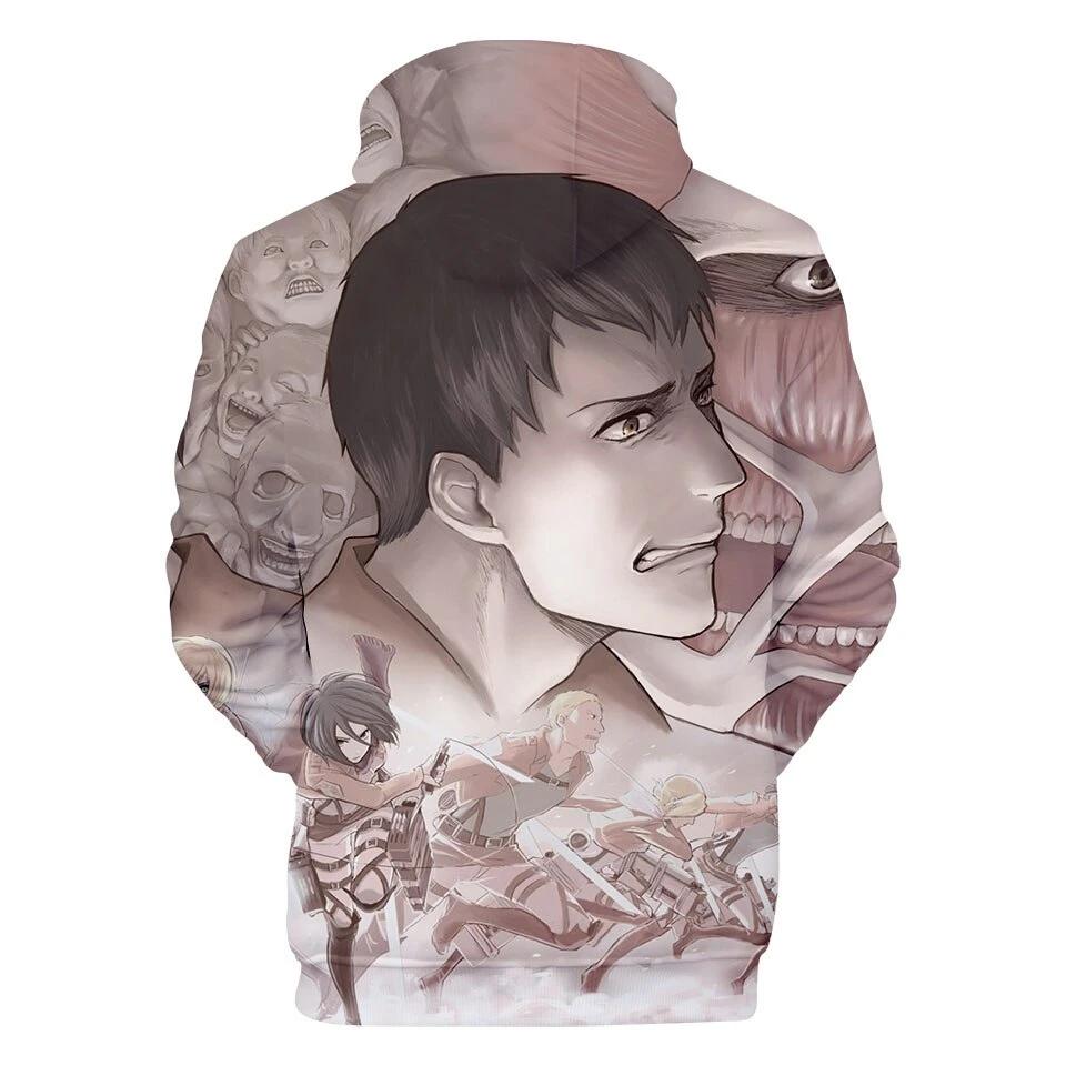 Sweatshirt Manga Attack on Titan fight