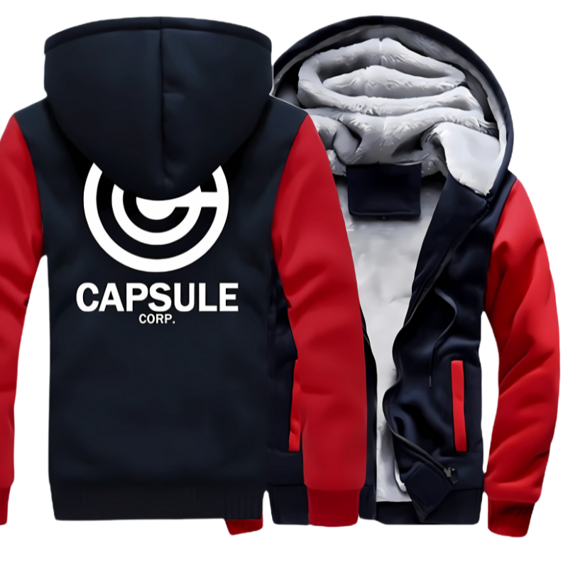 Veste Manga polaire à capuche Dragon ball Capsule Corp.