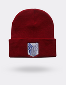 Attack On Titan Red Scouting Corps Logo Beanie