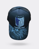 Attack On Titan Cap Logo Scouting Corps Design On Front Blue