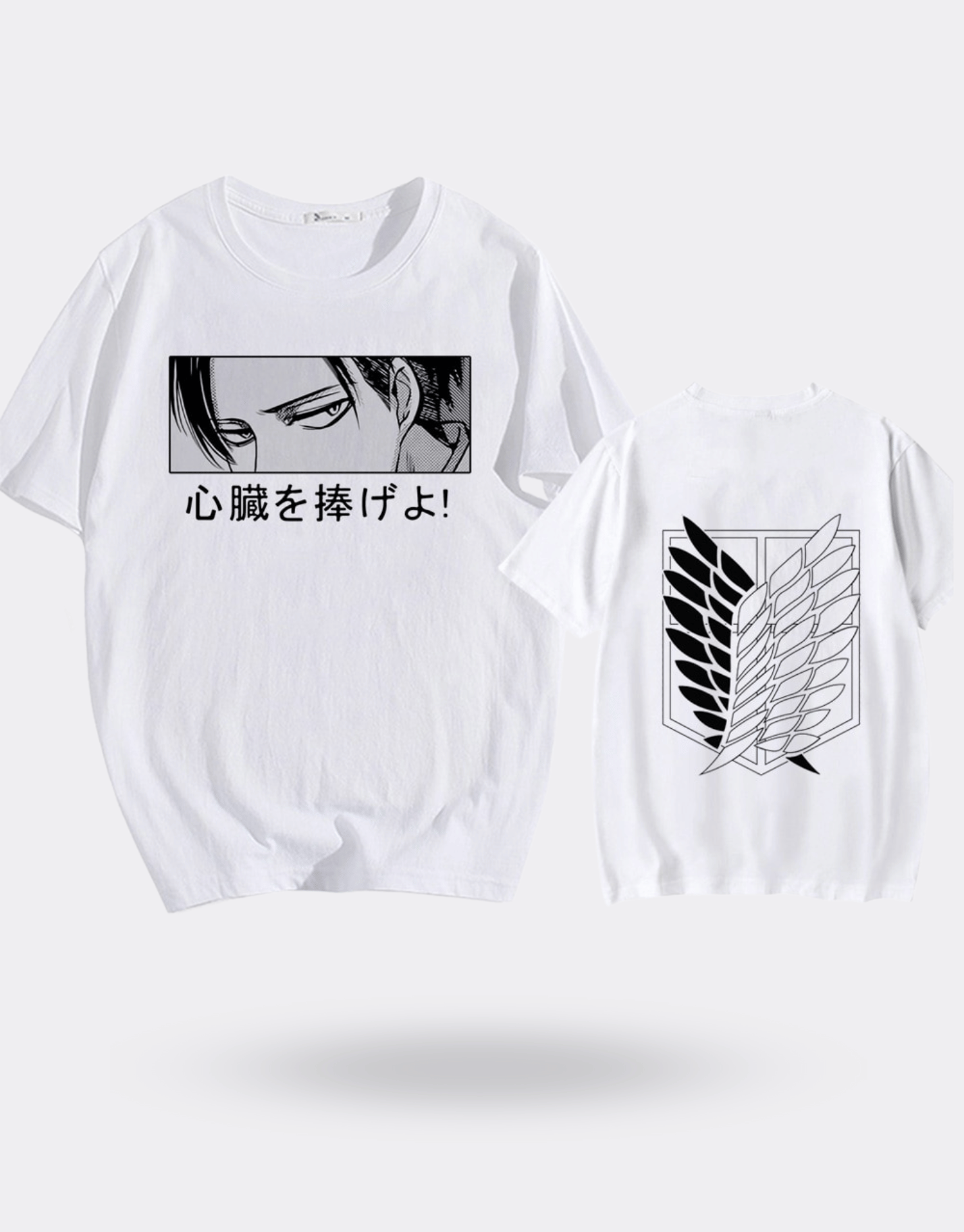 T-shirt Attaque des Titans imprimé Eren