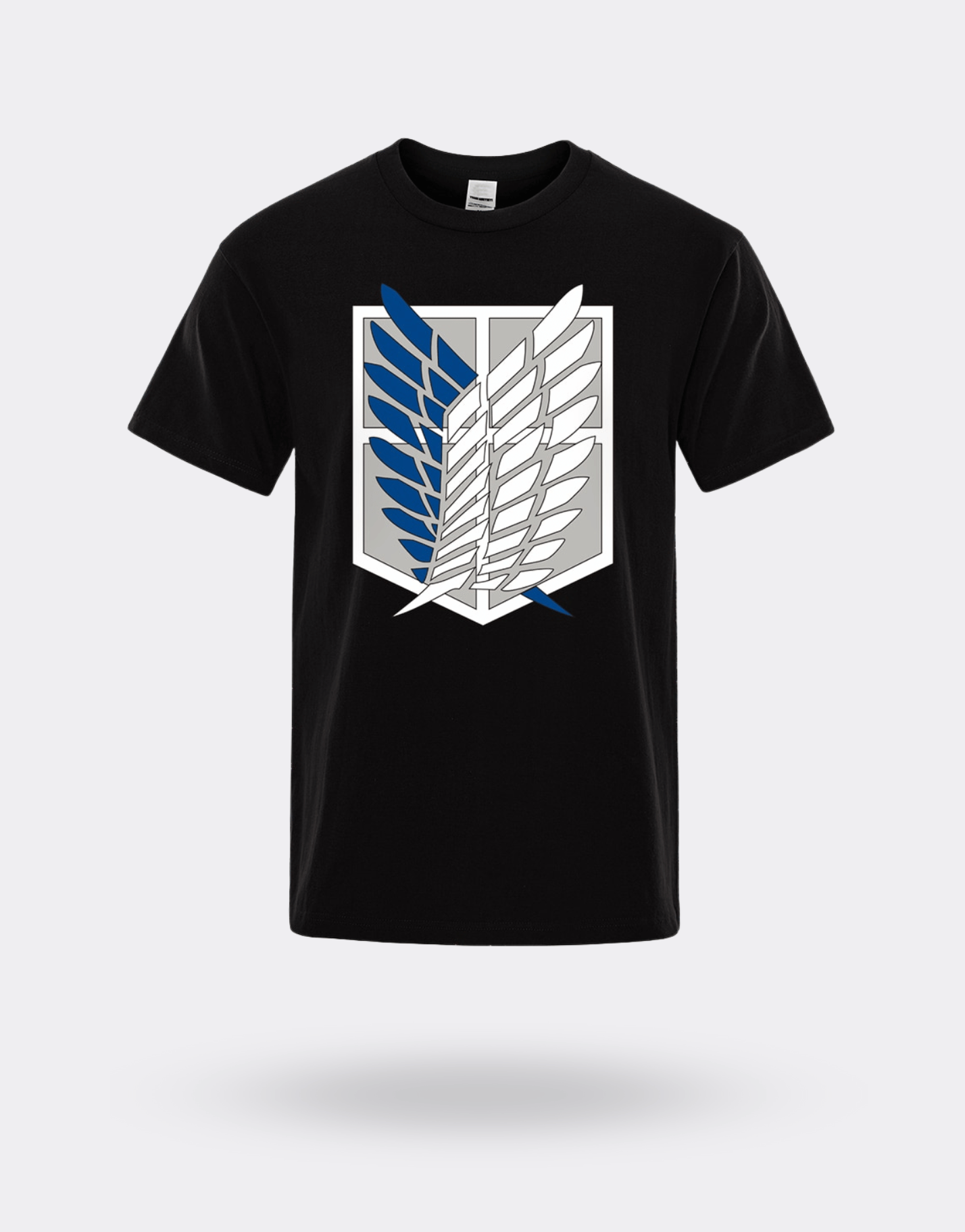 Attack on Titan T-shirt with Scouting Battalion logo print on the front